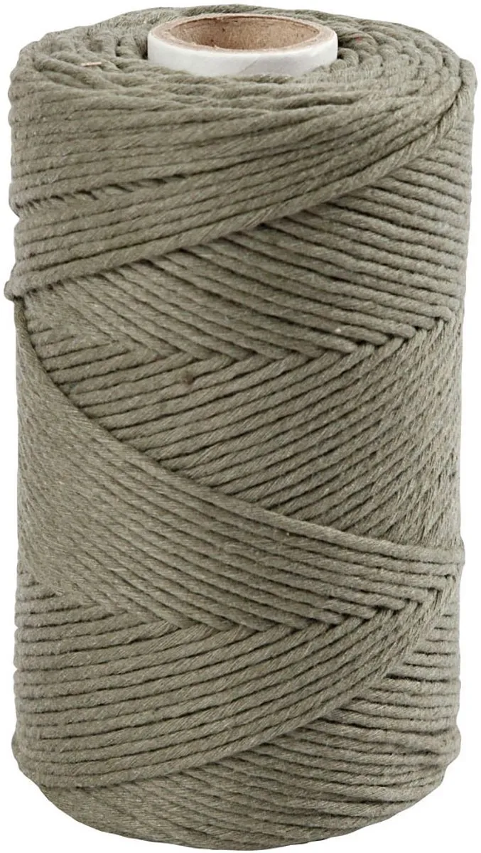 Creativ Company Macramékoord 2mm Mosgroen - 198m