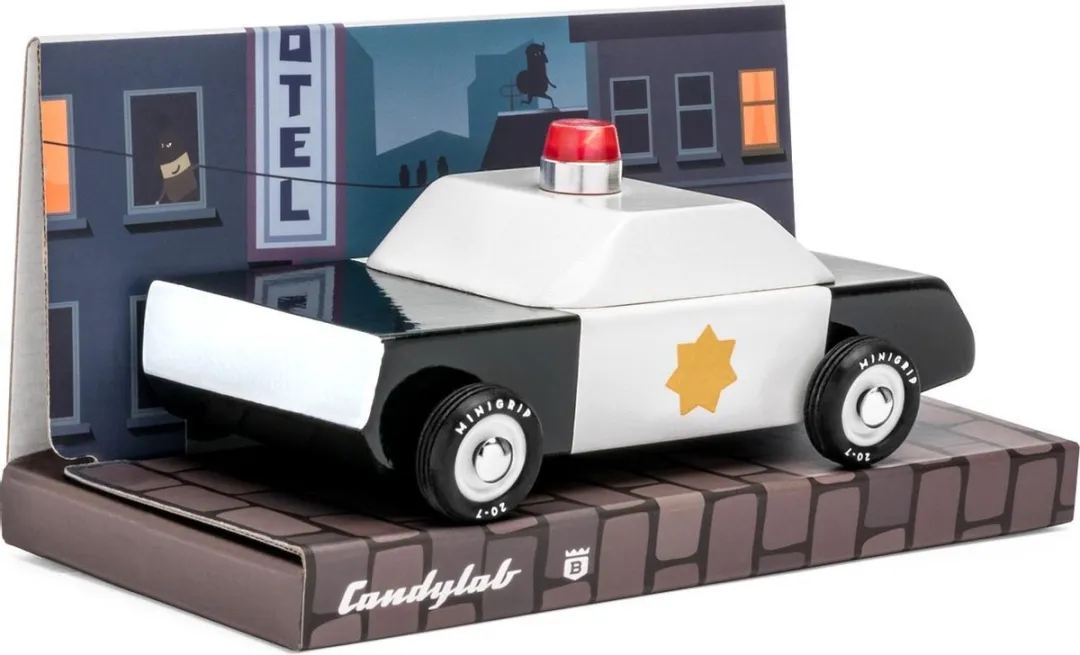 Candylab - Houten Design Speelgoedauto - Mini Police