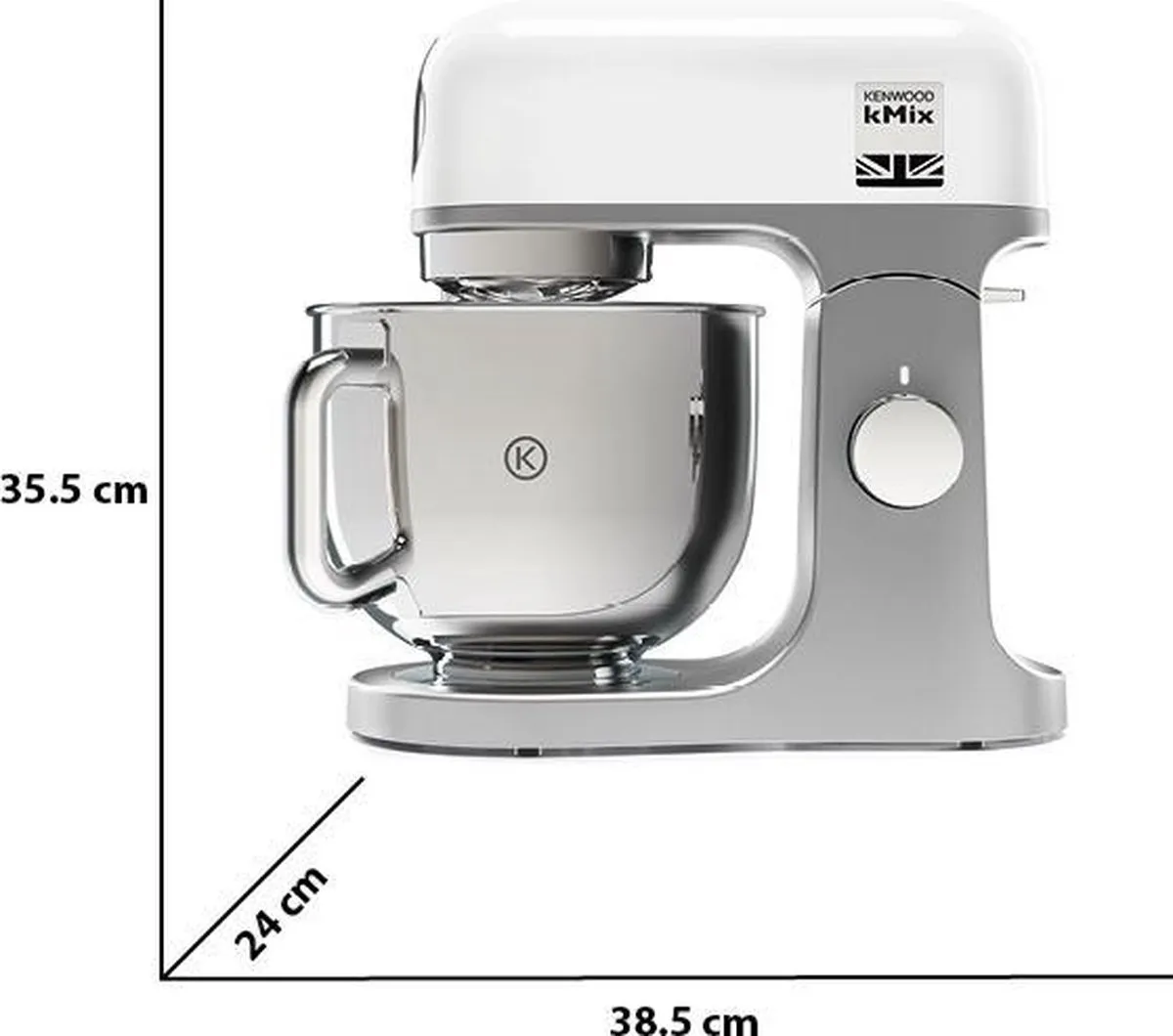 Kenwood kMix KMX750WH Keukenmachine 1000W - Wit