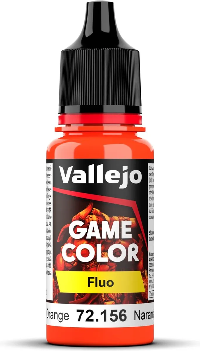 Vallejo Game Color Acrylverf Fluorescent Orange 18ml