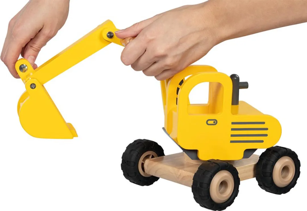 Goki Excavator 55898 - Geel