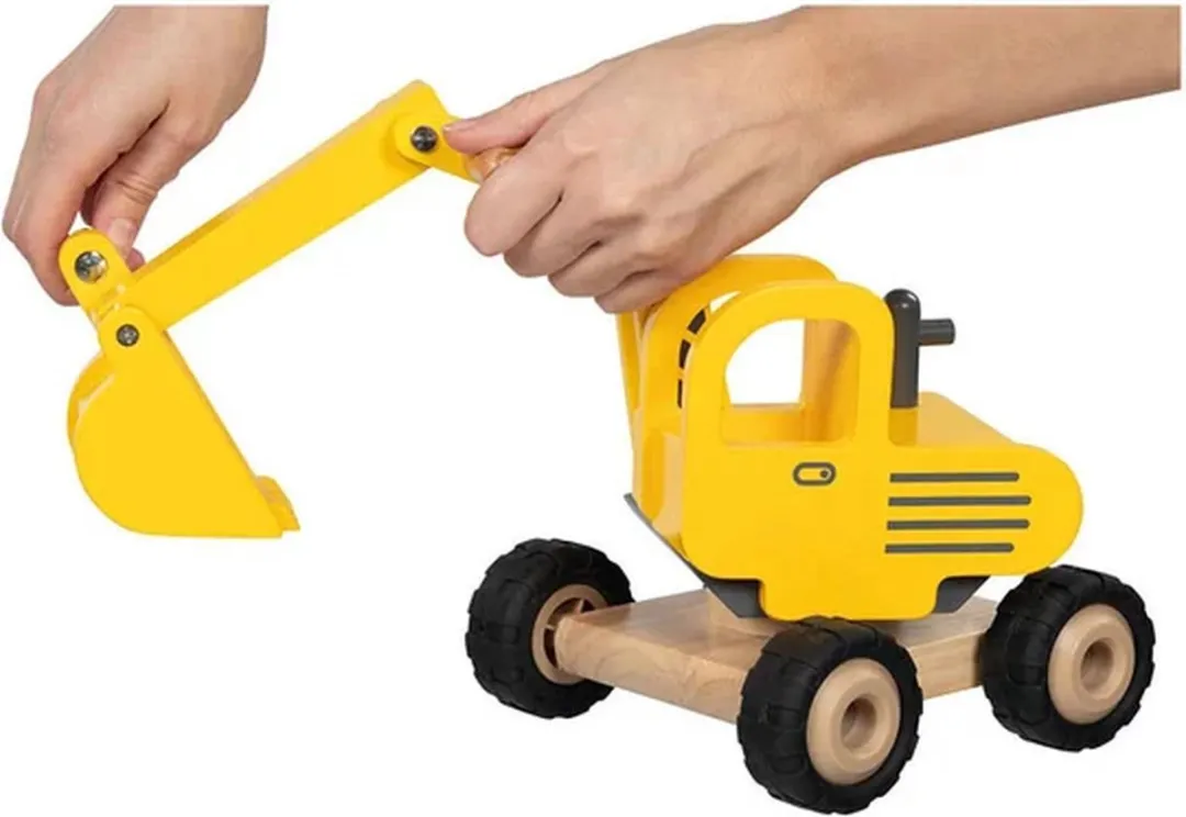 Goki Excavator 55898 - Geel