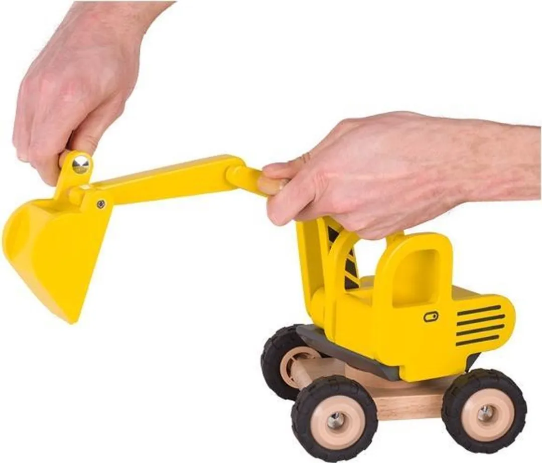 Goki Excavator 55898 - Geel
