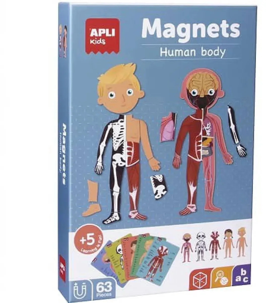 Apli Kids Magneetspel Menselijk Lichaam 63-delig