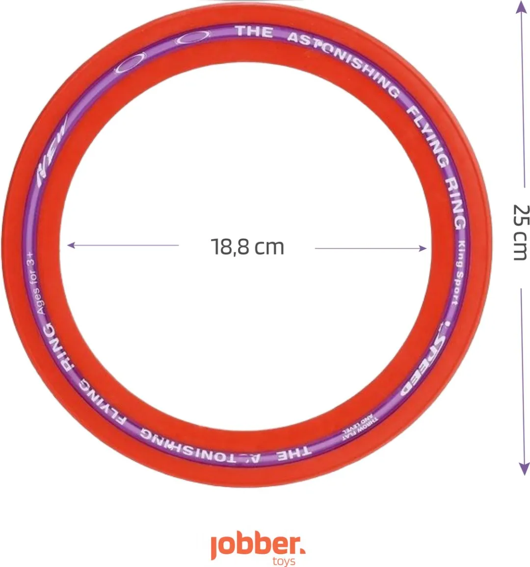 Jobber Toys Aerobie Frisbee 25cm - Rood