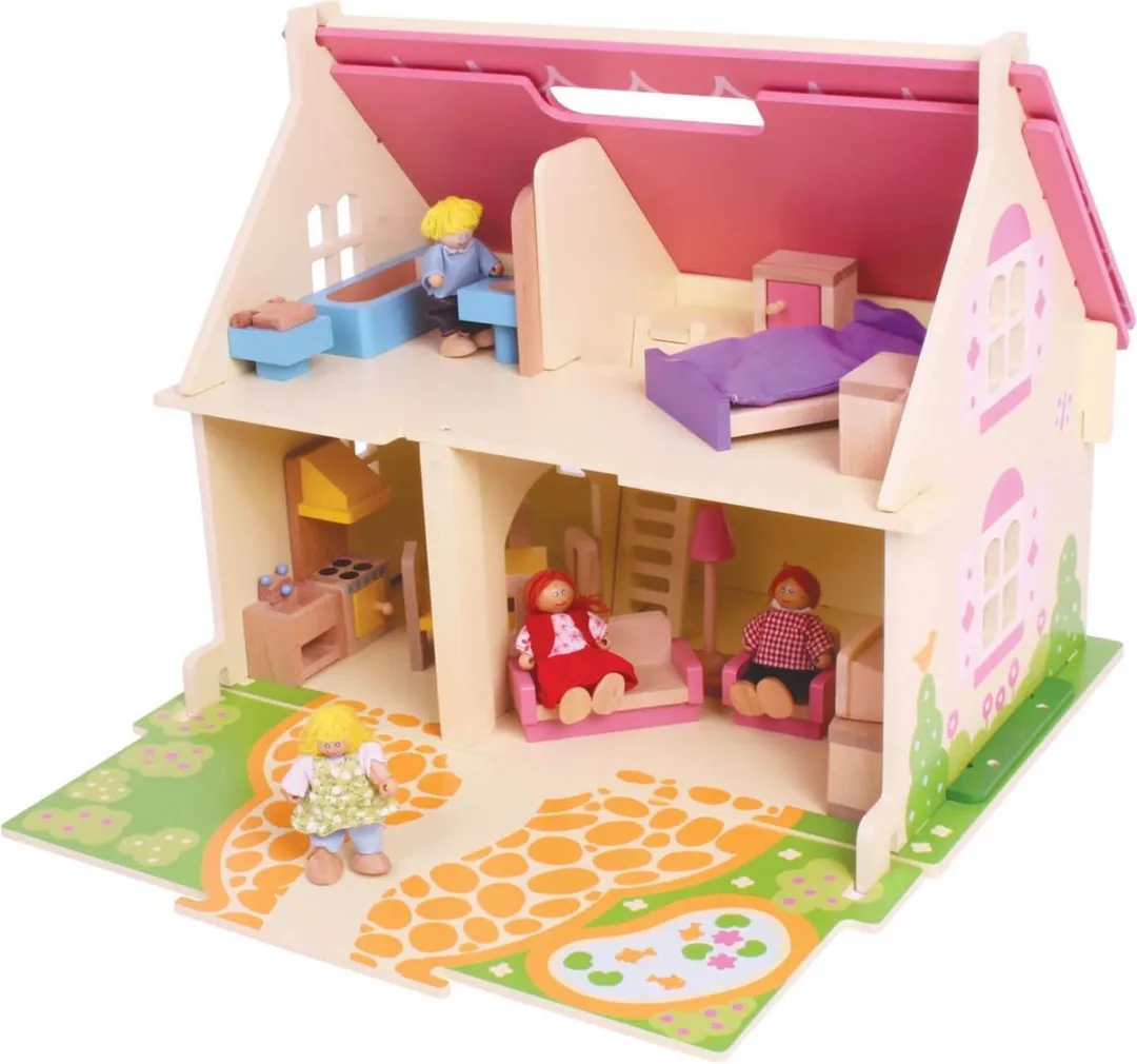 BIGJIGS Poppenhuis Blossom Cottage