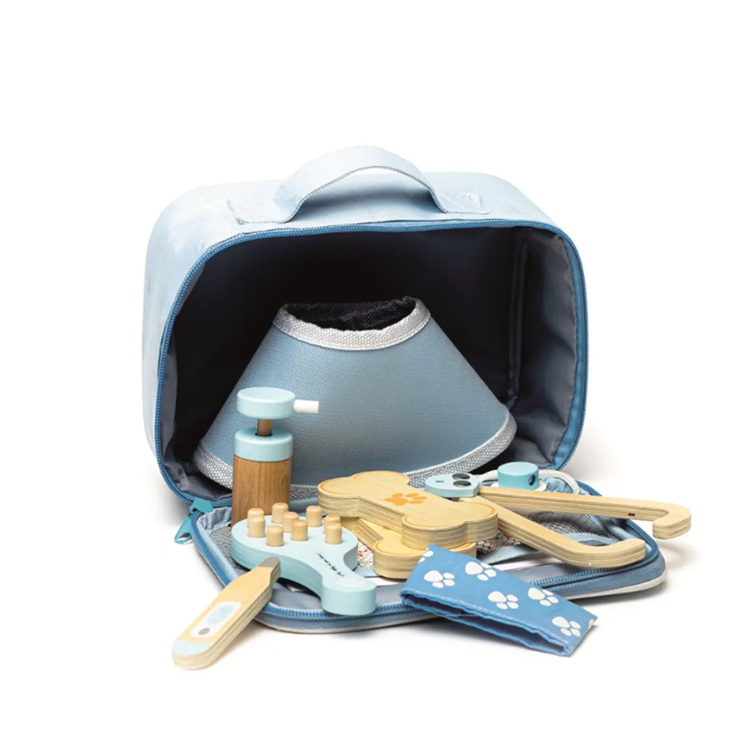 BIGJIGS Veterinaire Set 33002 - 12-delig - Blauw