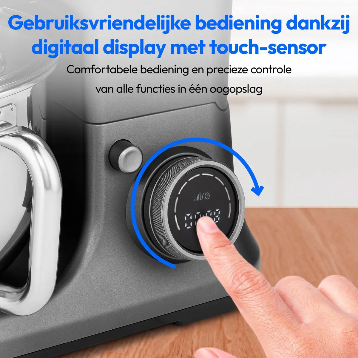 Medion MD18420 Keukenmachine 1200W - 8 standen - 5L - Antraciet - afbeelding 6 van 6