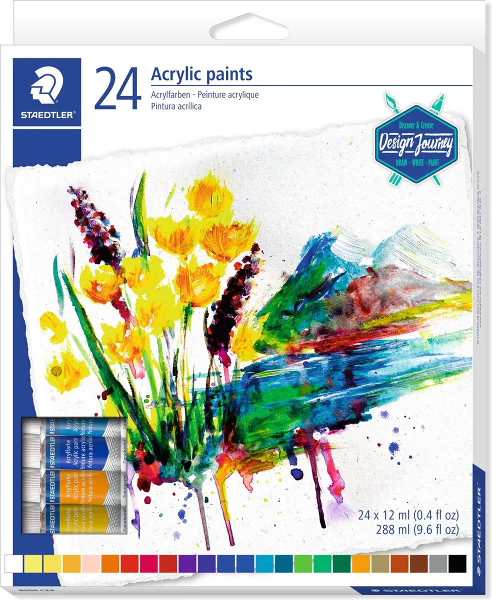 STAEDTLER Design Journey Karat Acrylverf Set 24x12ml