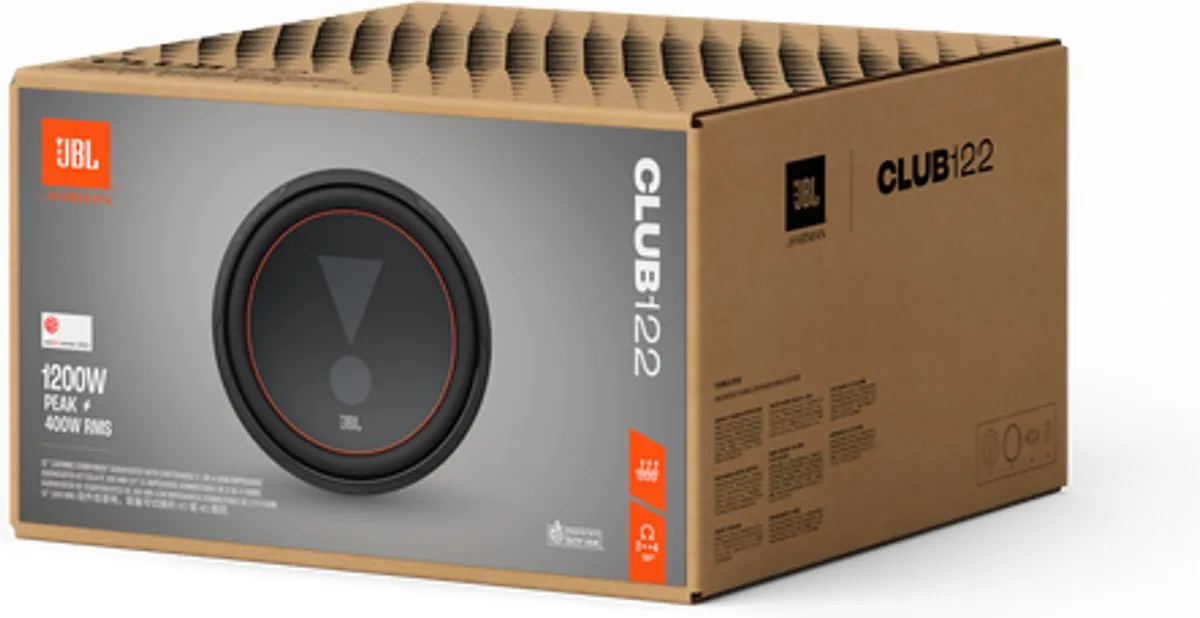 JBL CLUB 122 Autosubwoofer 12" - 400W RMS - afbeelding 6 van 6