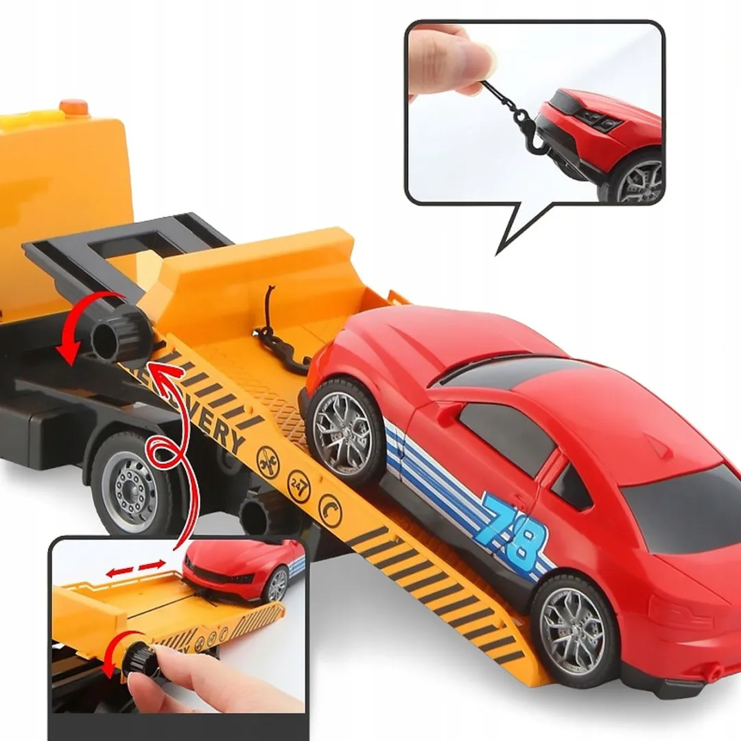 Grote Sleepwagen Speelgoedauto met Geluid & Licht - Kinderen