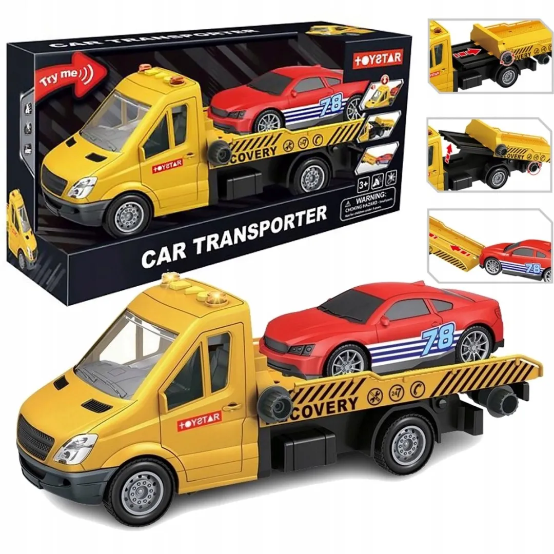 Grote Sleepwagen Speelgoedauto met Geluid & Licht - Kinderen