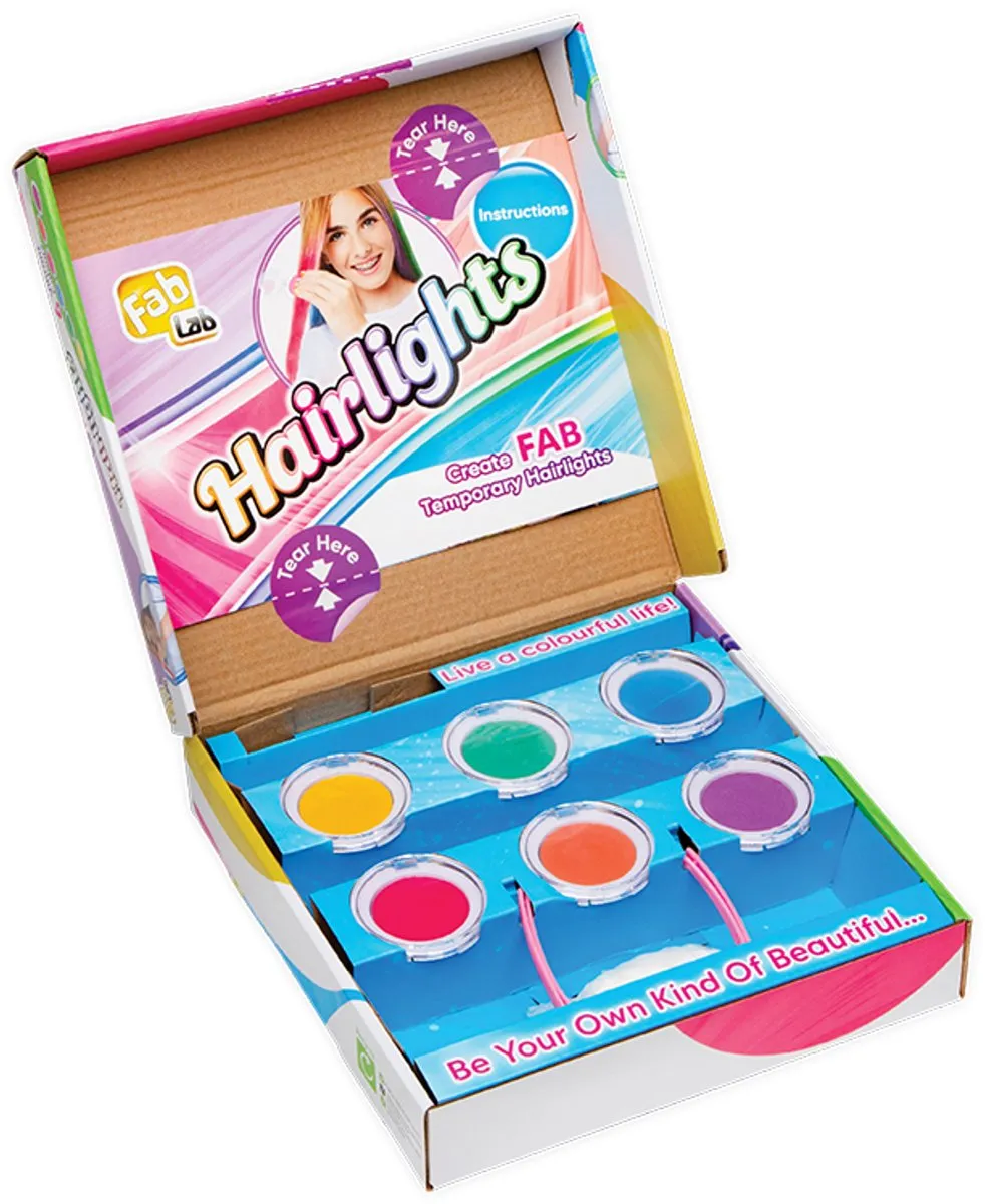Goliath Fablab Hairlights Haarkrijt - 6 Stuks - Kindervriendelijk