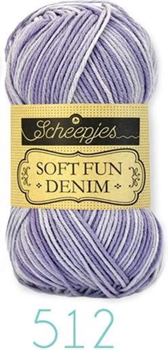 Scheepjes Softfun Denim 512 - 50g - Paars