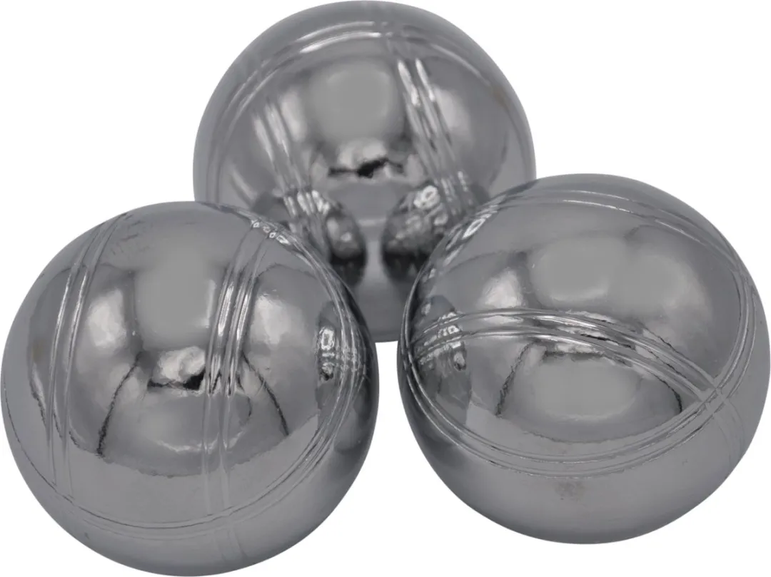 Puck Outdoor Games - Jeu de boules set in tas - striage #2 - zilver - met but en meetlint