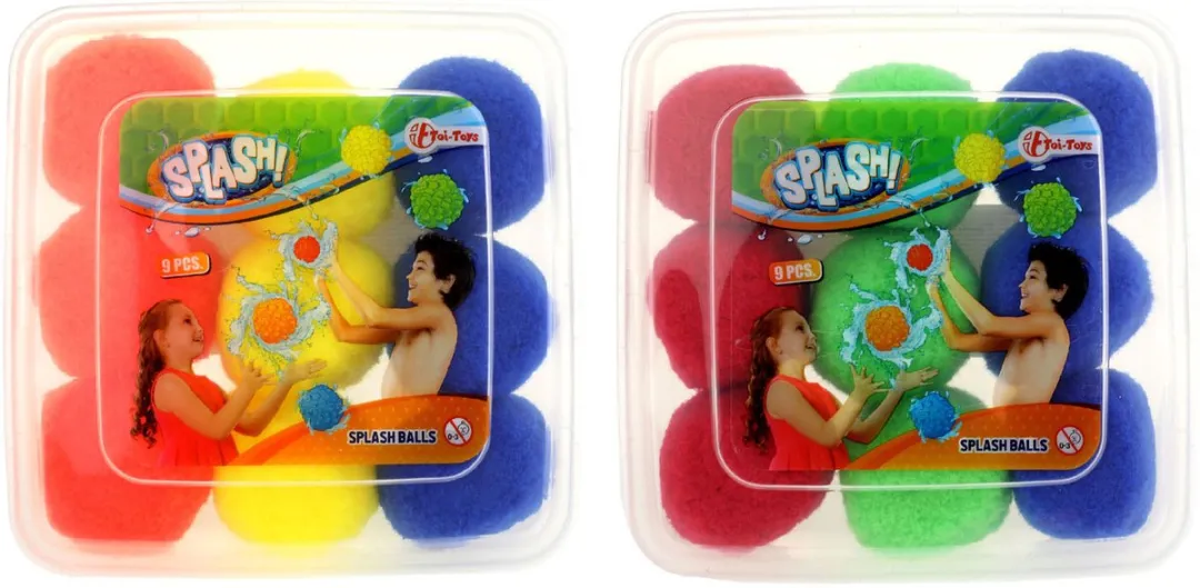Toi-Toys Splash Super Splashballen 9 Stuks - Multicolor