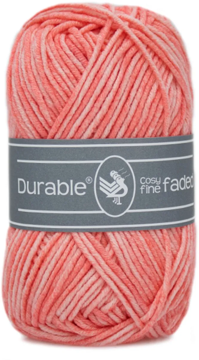 Durable Cosy Fine Faded - .2190 Coral - afbeelding 6 van 6