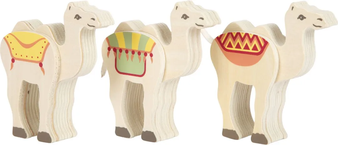 Small Foot Houten Kerstkribbe Speelset - 11 Meubels & Poppen - Multicolor