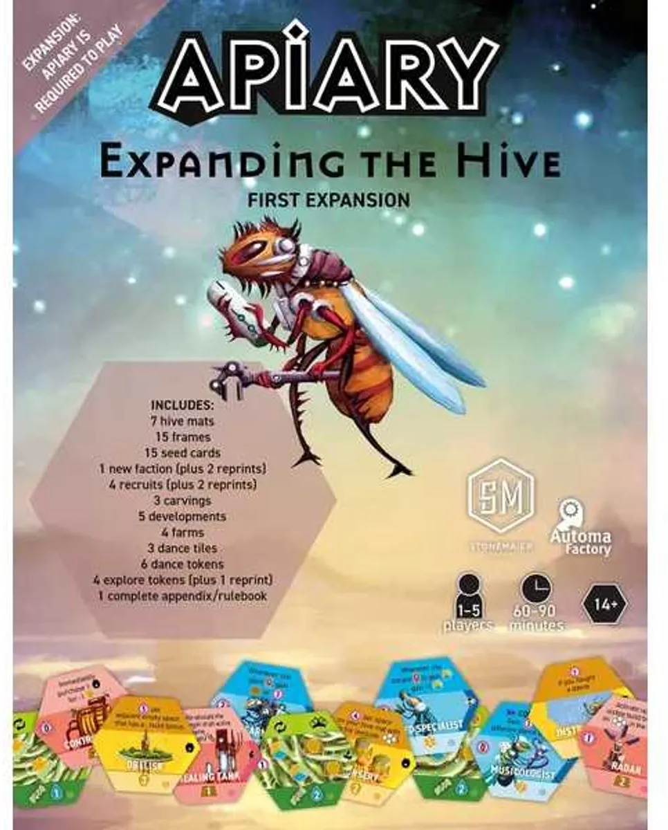 Apiary Expanding the Hive - Uitbreiding - Engelstalig Bordspel