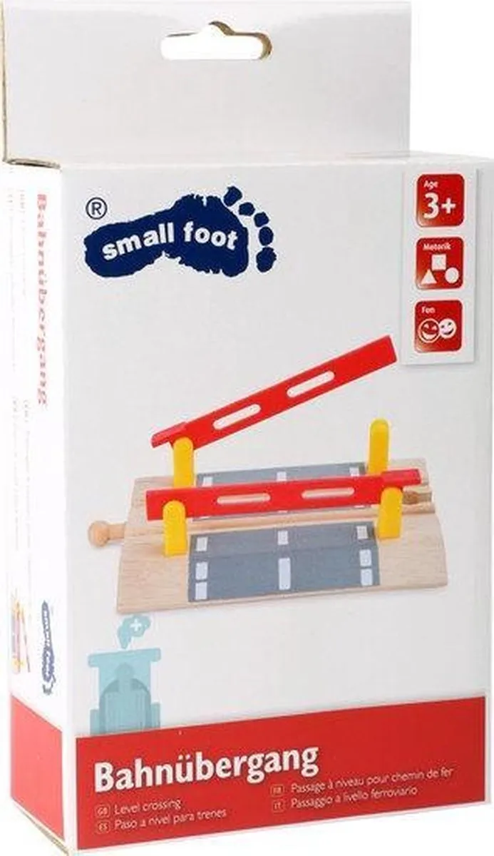 Small Foot Houten Treinrail Overweg MR 6721 - Rood