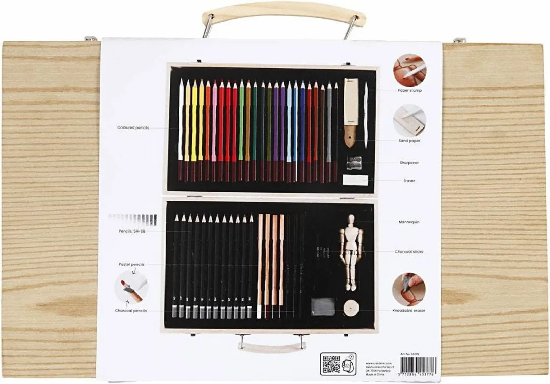 Creativ Company Schets- en Tekenset - 36 Stuks - Meerkleurig