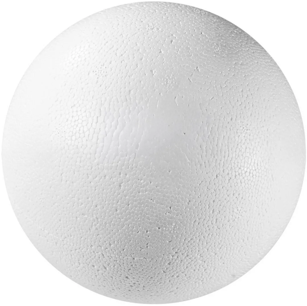 Rayher hobby materialen Piepschuim ballen - 6x stuks - Dia 10 en 15 cm - vormen en figuren - Bollen