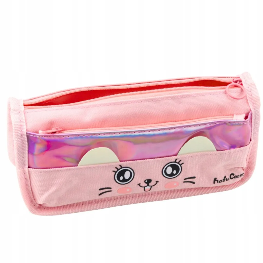 Lean Toys Penendoos Roze met Kattenprint - 2 Stuks - afbeelding 3 van 3