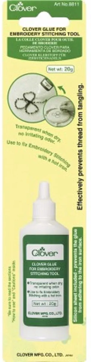 Clover 8811 glue for embroidery stitching tool