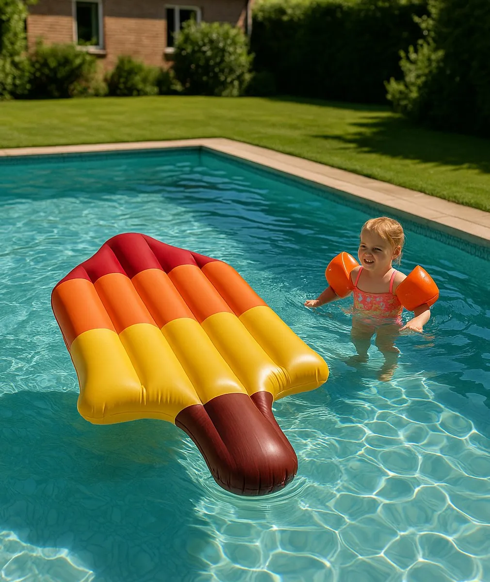 Raket IJsje Luchtbed – Opblaasbaar Zwembad Matras – 161 x 78 cm – Zomer Must-Have