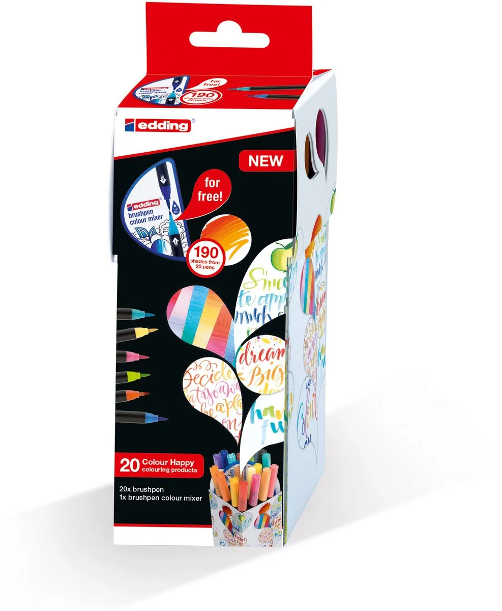 edding colour happy Brushpennen