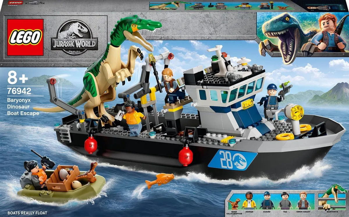 LEGO Jurassic World Baryonyx Bootontsnapping 76942