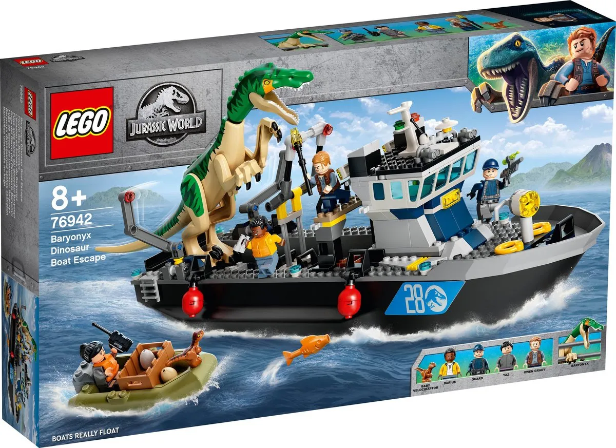 LEGO Jurassic World Baryonyx Bootontsnapping 76942 - 308 Stukken