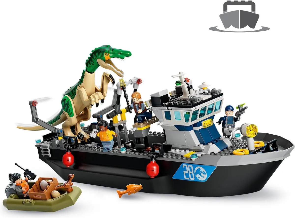LEGO Jurassic World Baryonyx Bootontsnapping 76942 - 308 Stukken