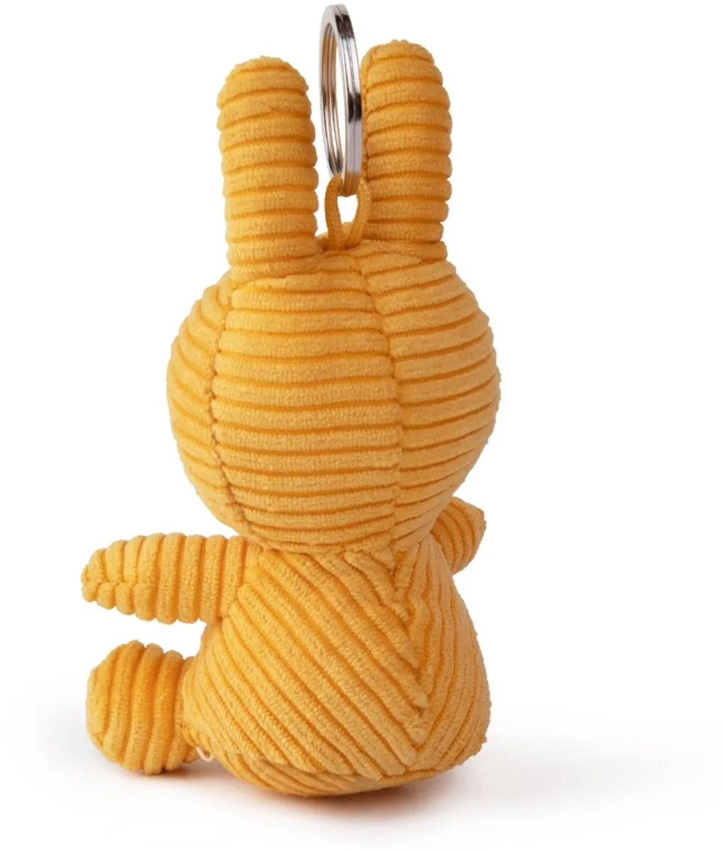Nijntje Sleutelhanger Corduroy Yellow ECO 10 cm - Knuffel Yellow