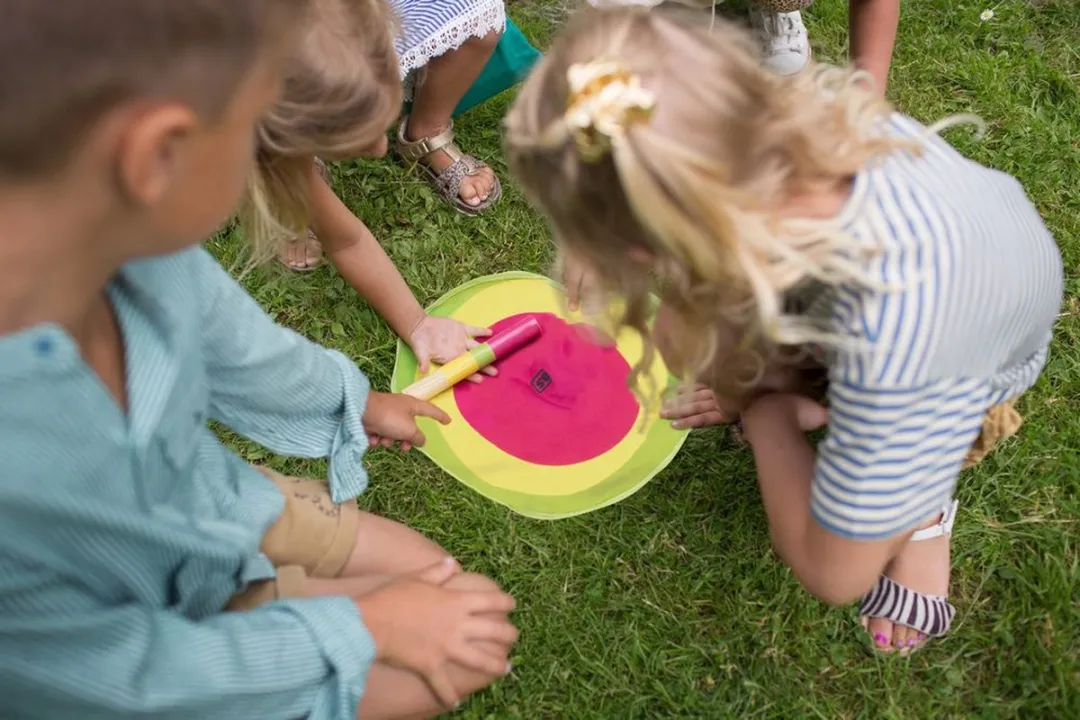 BS Toys Activiteit Eilanden Hout Buitenspeelgoed - 15-delig Multicolor