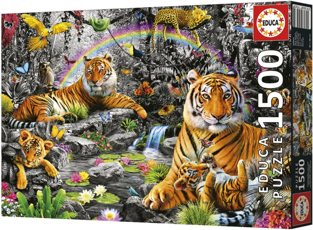 Educa Puzzel Tijgers 1500 Stuks - Multicolor