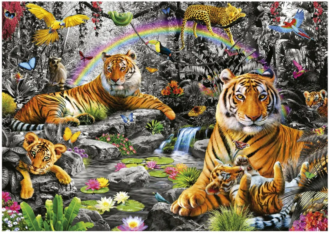 Educa Puzzel Tijgers 1500 Stuks - Multicolor