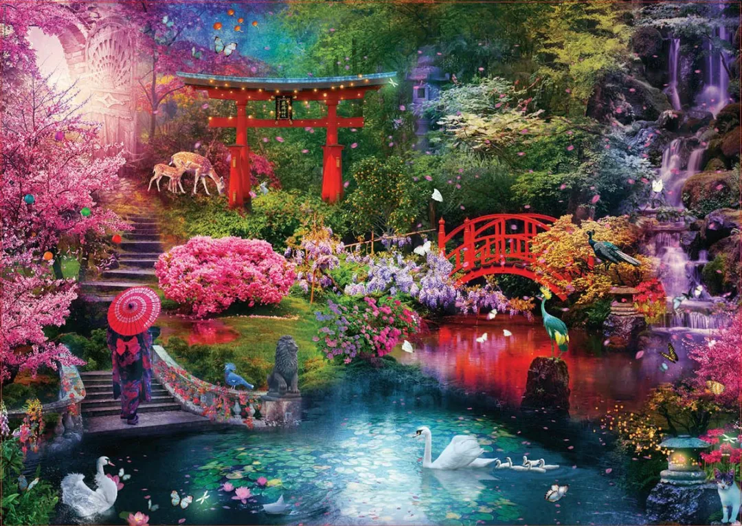 Educa Puzzel 3000 Stuks Japanse Tuin