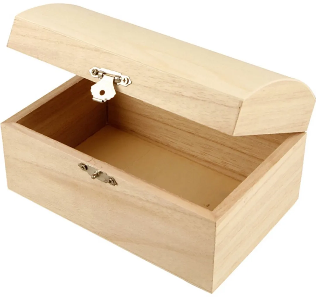 Creativ Company Houten Schatkist 11,5x5,8x5,8cm - Multicolor