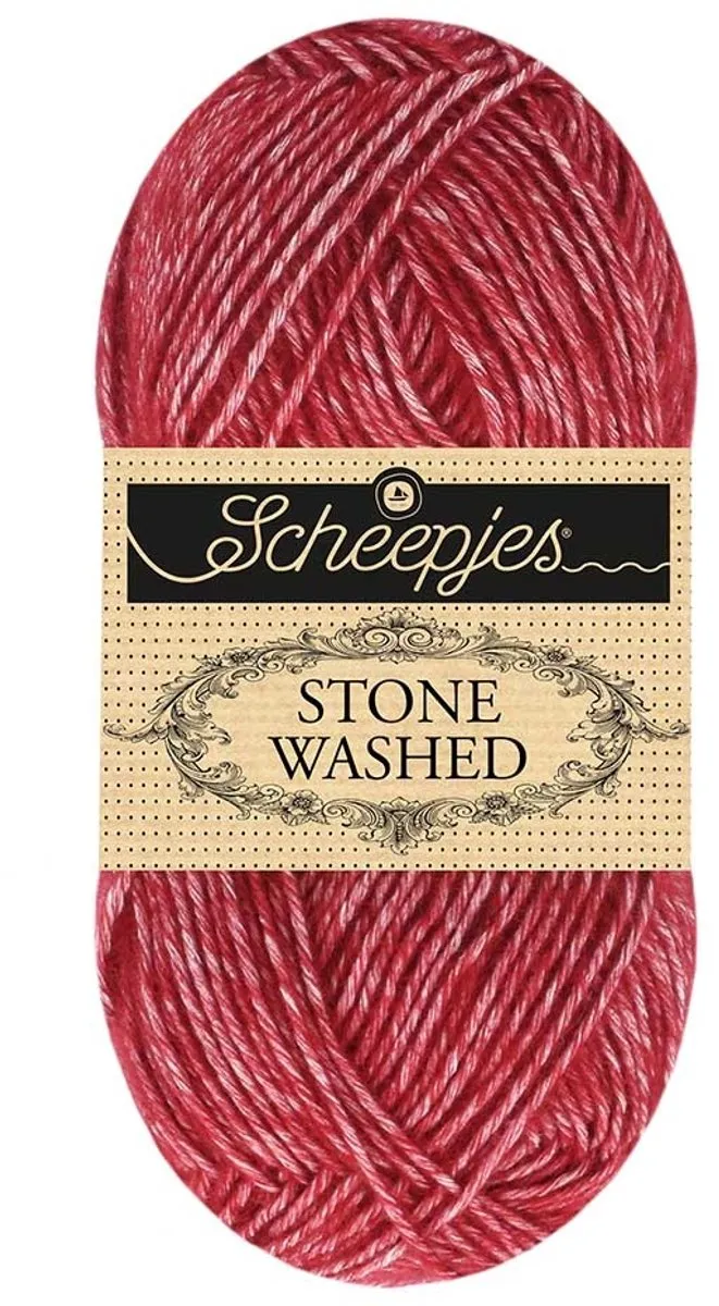 Scheepjes Stone Washed Haakgaren 844 Vanadinite