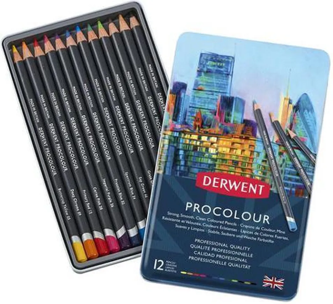 Derwent Procolour Kleurpotloden - 12 Stuks Multicolor