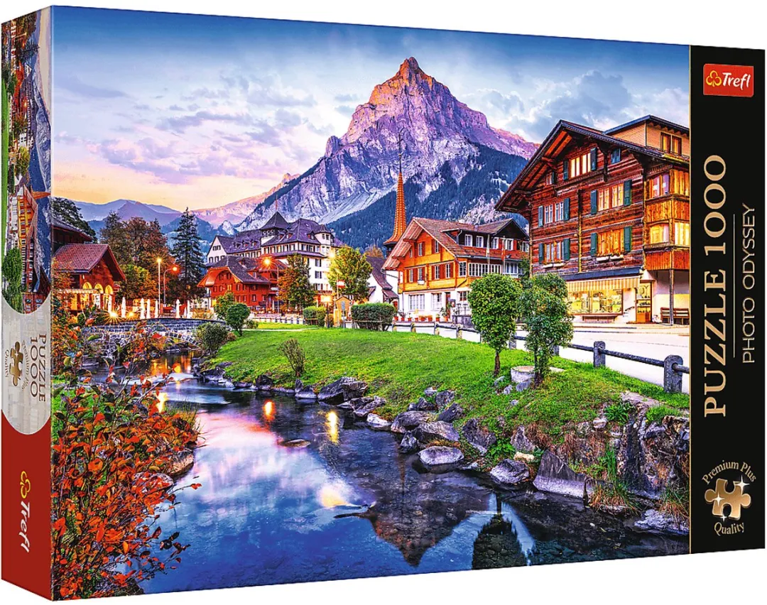 Trefl puzzel 1000 stukjes - Premium Plus Photo Odyssey Zwitsers Alpen dorp.
