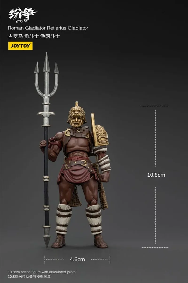 Joy Toy Strife Action Figure JT00713 Roman Gladiator - 1/18 - 11cm - Multi - afbeelding 4 van 6