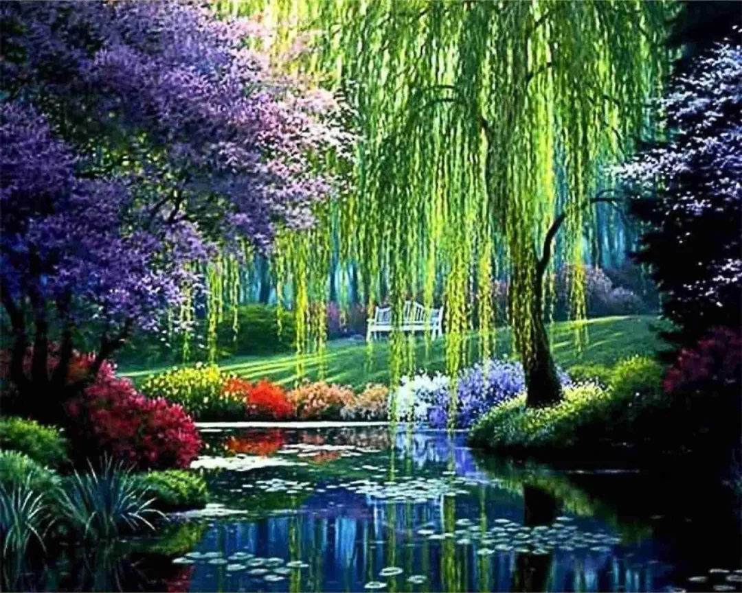 VDTOYS® DIAMOND PAINTING volwassenen - VDTD256 - vierkante steentjes - full - groot formaat - nieuwe tekeningen - 45 op 45 cm (canvas) - 40 op 40 (foto)