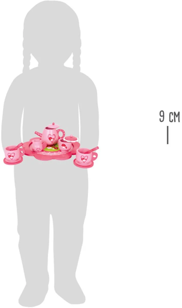 Small Foot Houten Vliegenzwam Theeset Roze