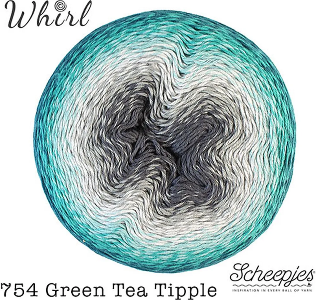 Scheepjes Whirl 1000m - Blauw/Groen/Grijs