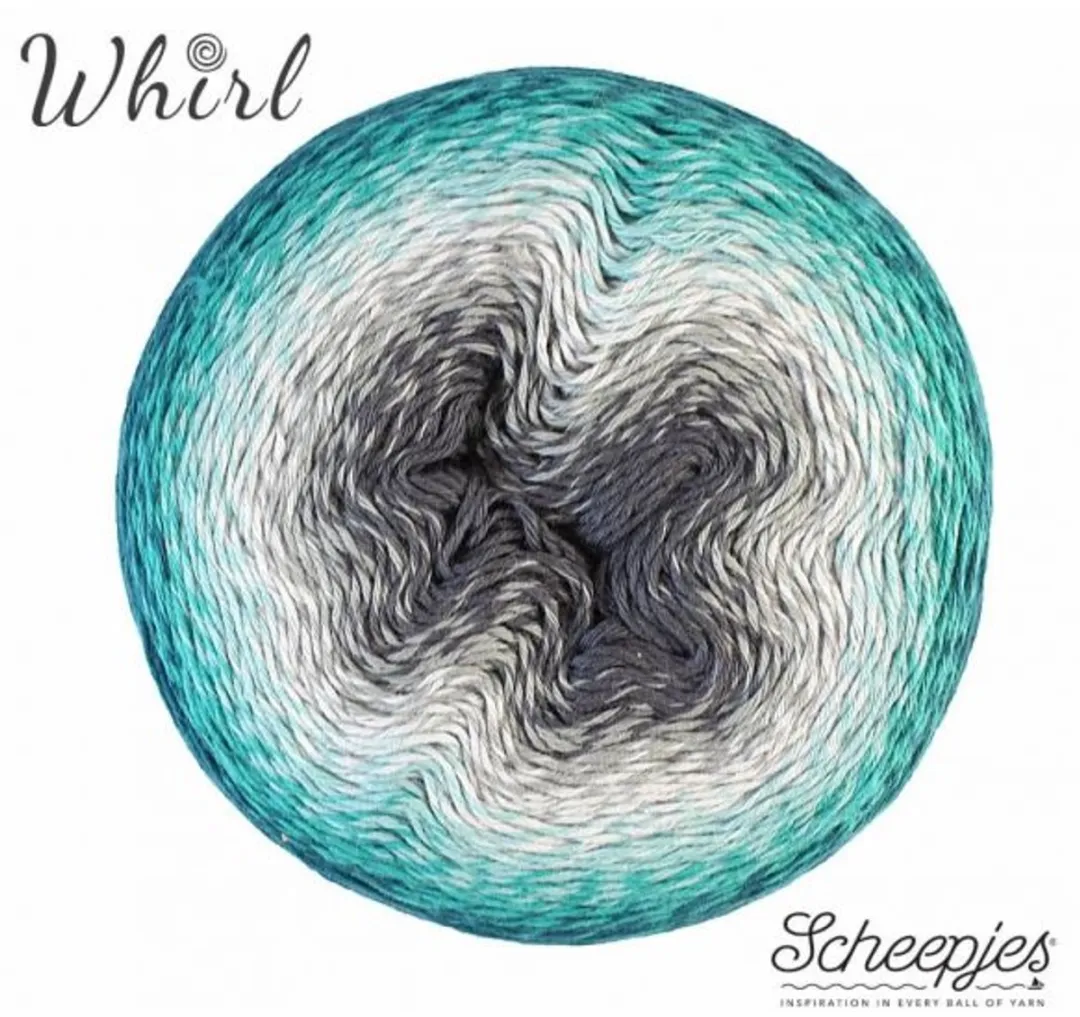 Scheepjes Whirl 1000m - Blauw/Groen/Grijs