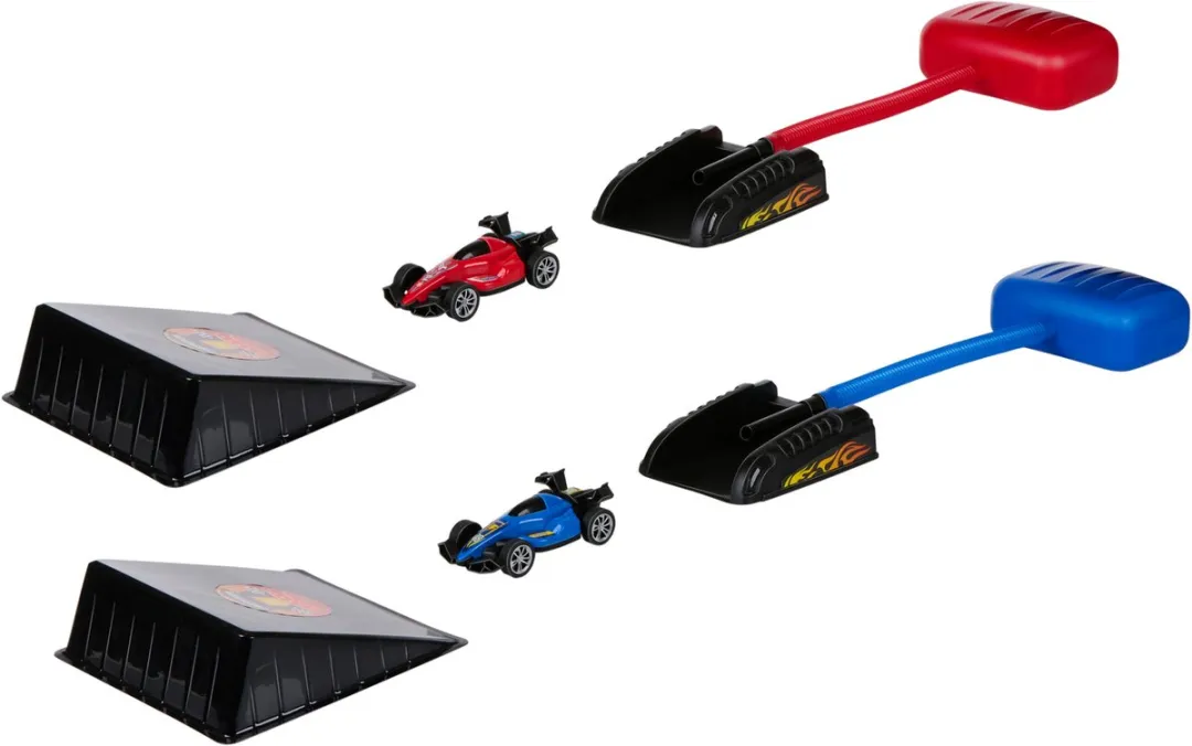Eddy Toys Springende Raceauto Set - Launch Race Cars - 3-delig