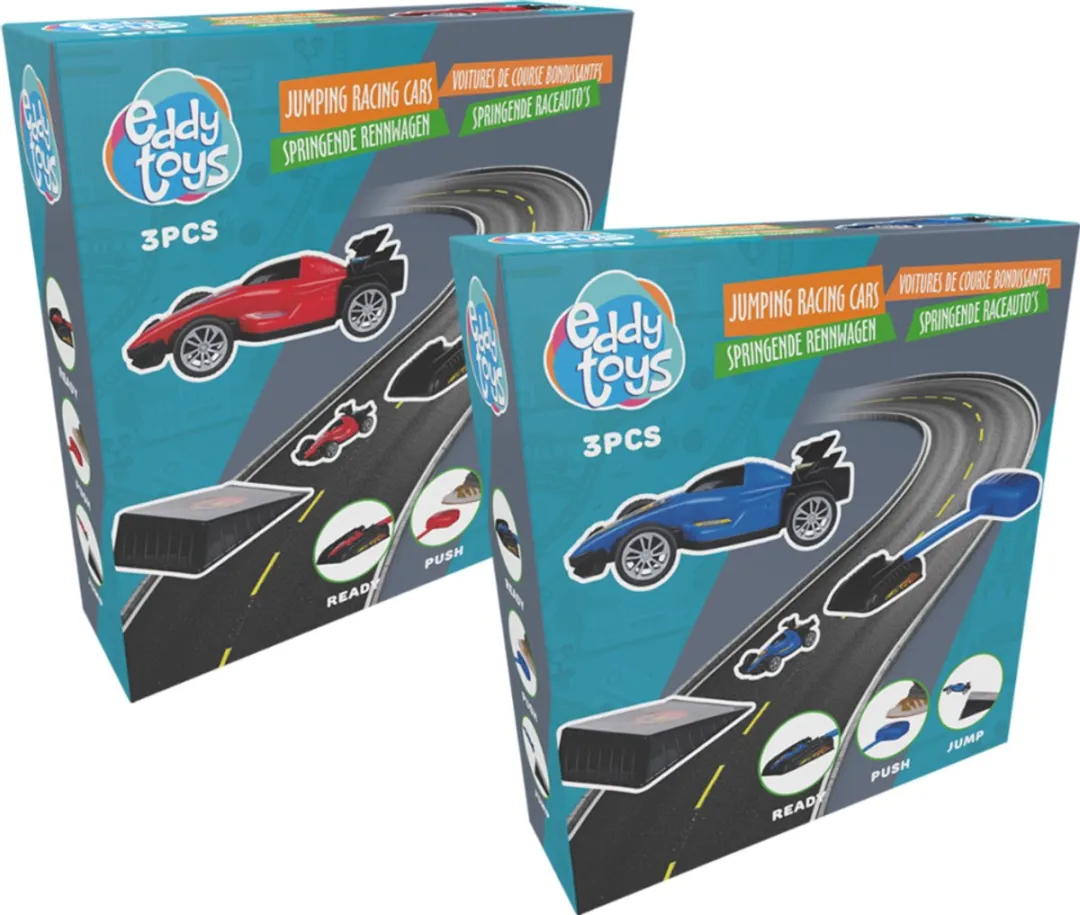 Eddy Toys Springende Raceauto Set