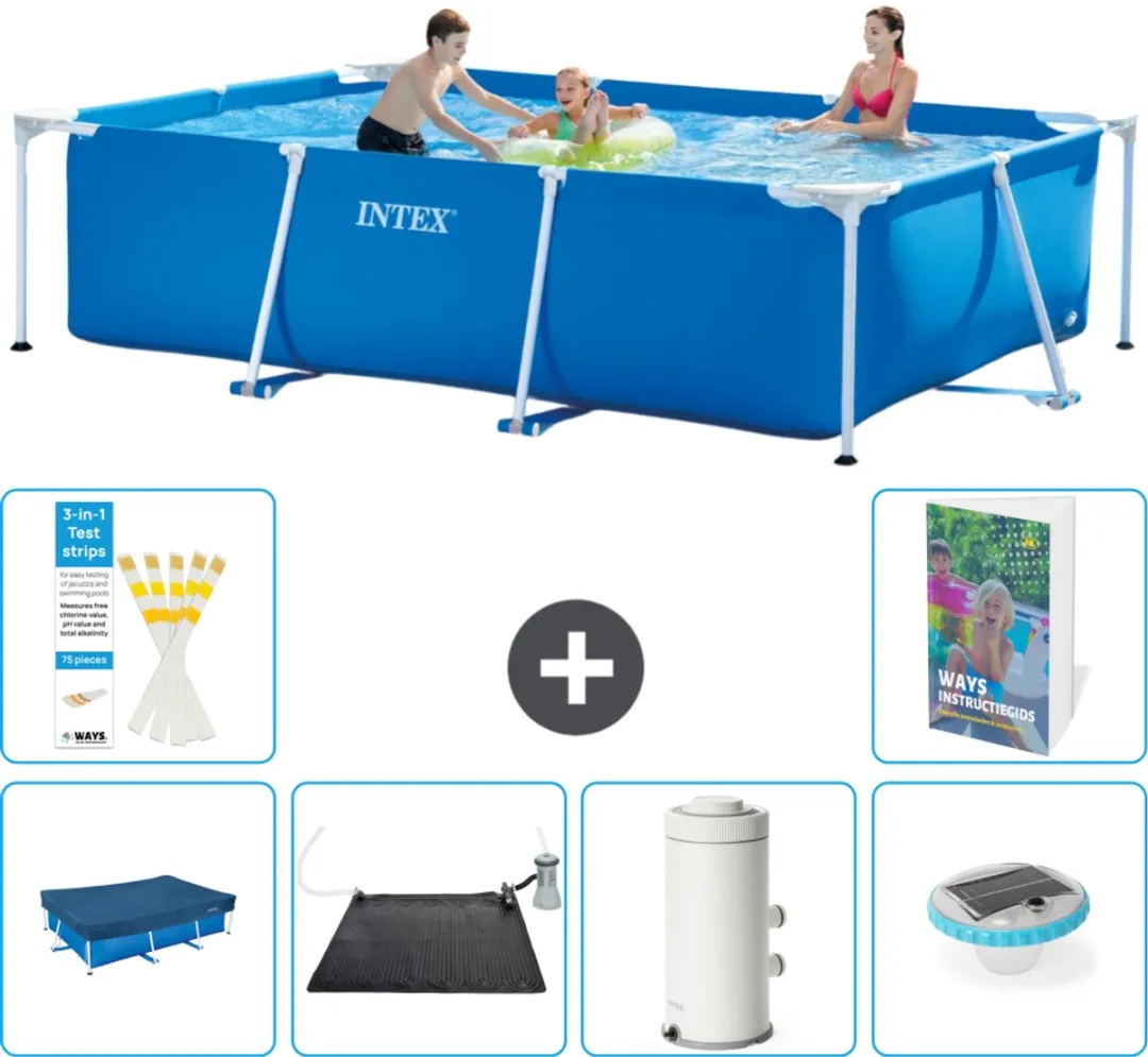 Intex Rechthoekig Frame Zwembad 300x200x75cm